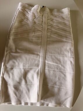 bebe Shimmery Ivory Knit Top